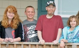 Mark with his kids June 2011